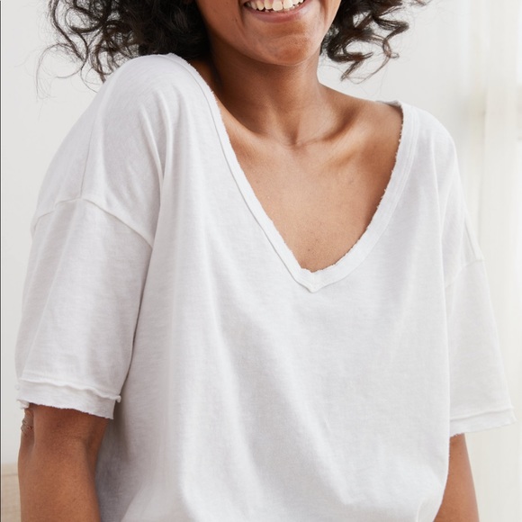 boyfriend v neck tee